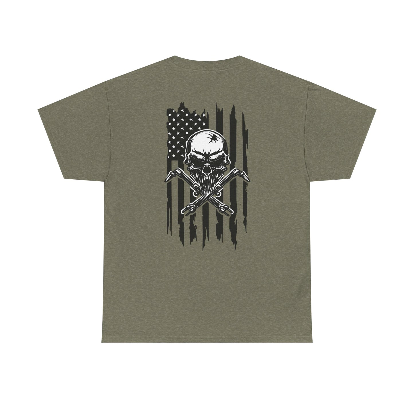 Welding “Hood Life” American Flag Tee