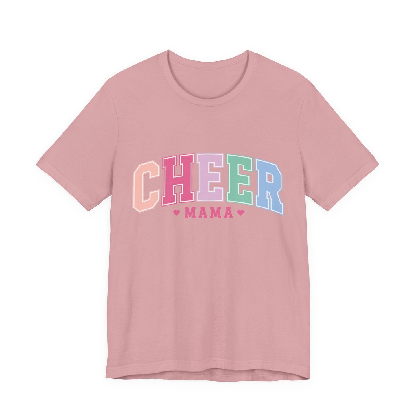 Cheer Mama Pastel Arch T-Shirt — Cheerleading Mom Gift