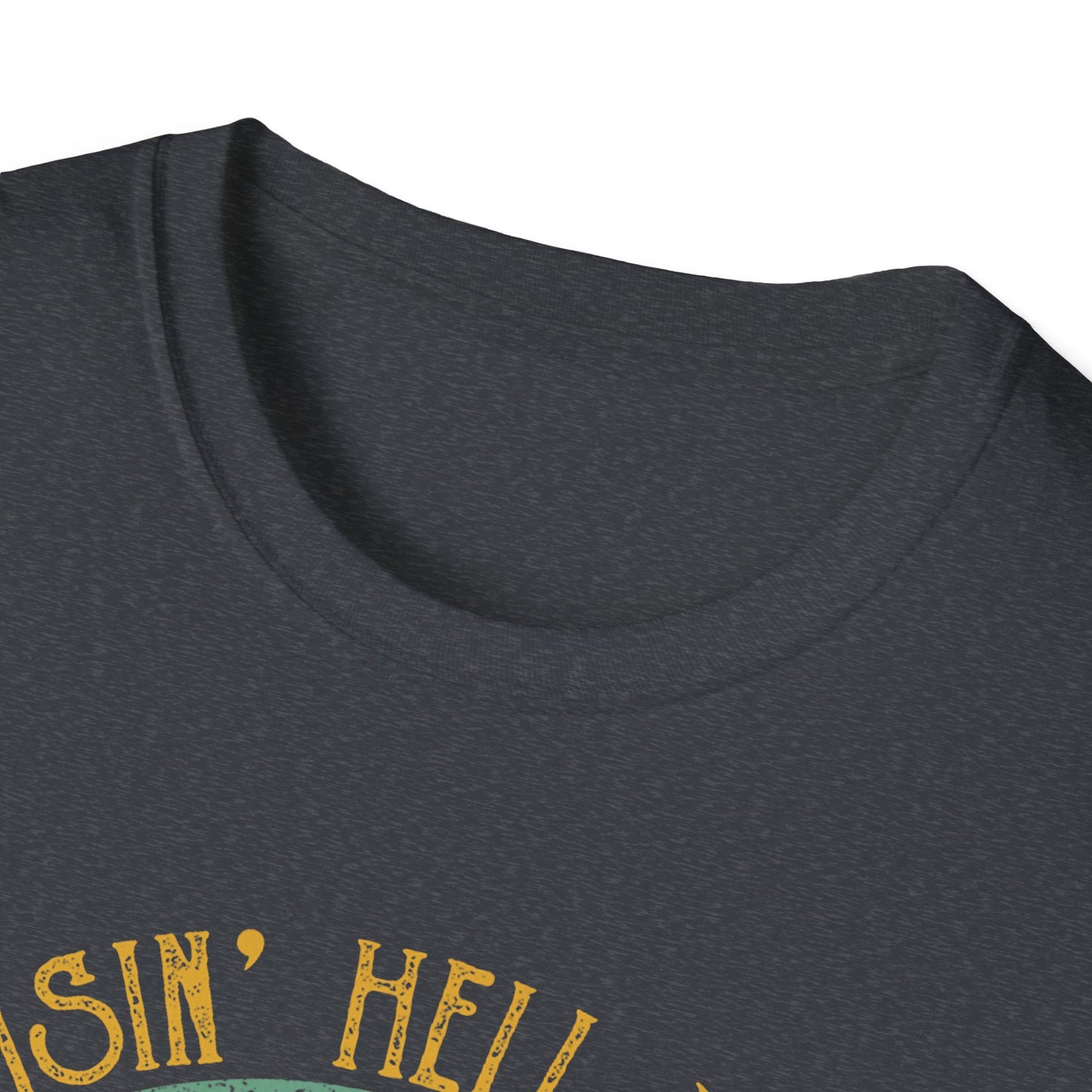 T-Shirt — Raisin' Hell With The Hippies And The Cowboys Vintage Skull Graphic