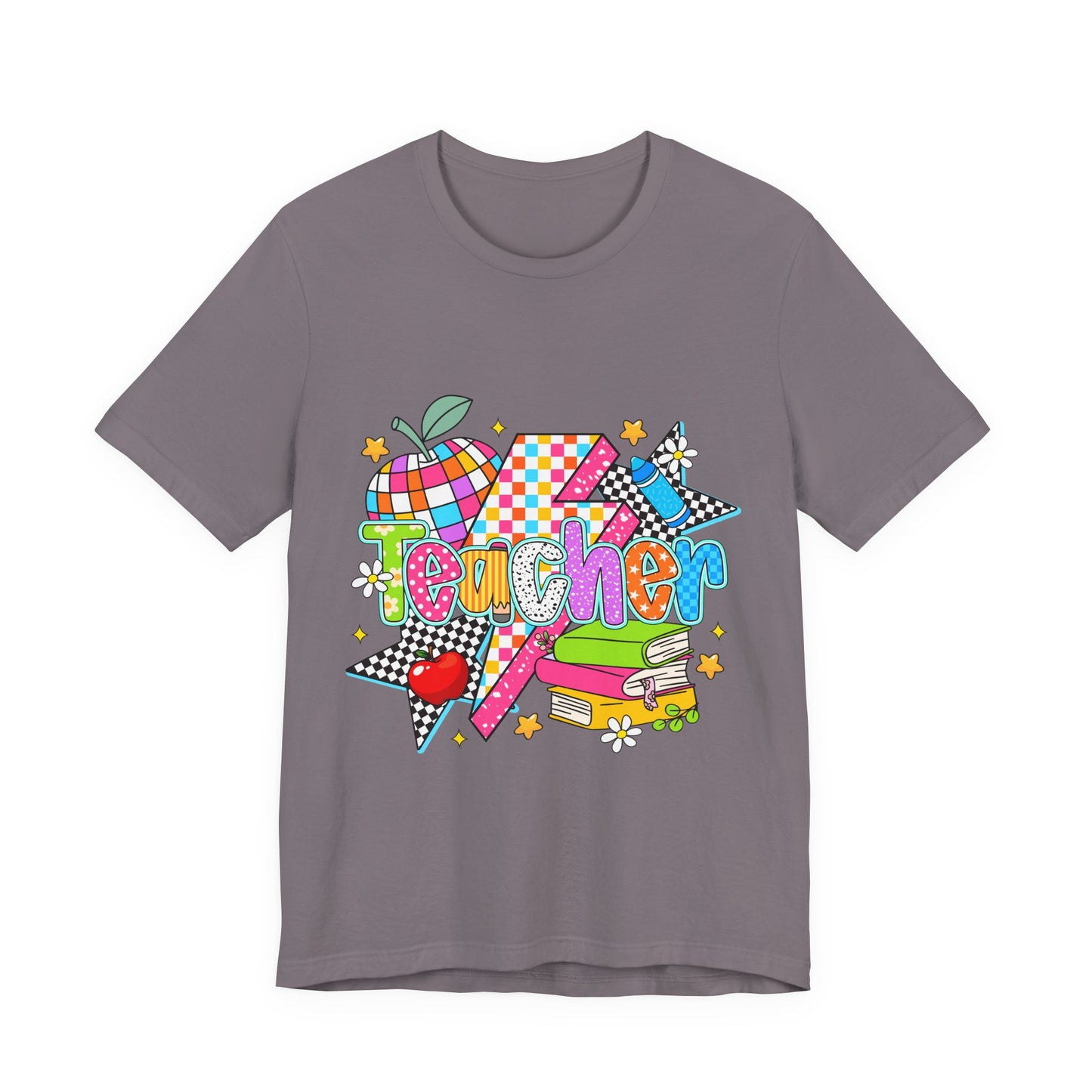 Teacher Colorful Doodle Graphic Tee — Back to School Gift for Teachers