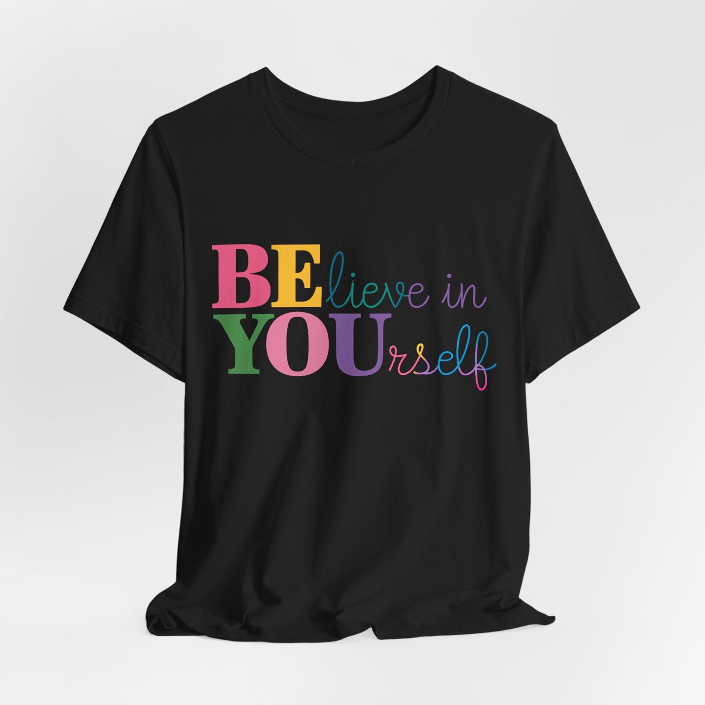 Believe in Yourself Colorblock Tee