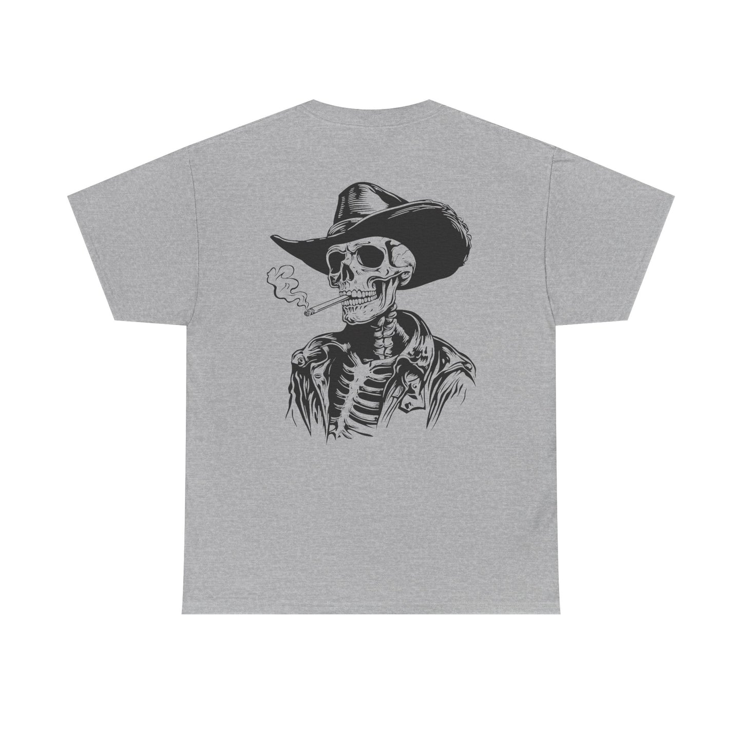 Skeleton Cowboy T-Shirt — Western Skull Graphic Tee