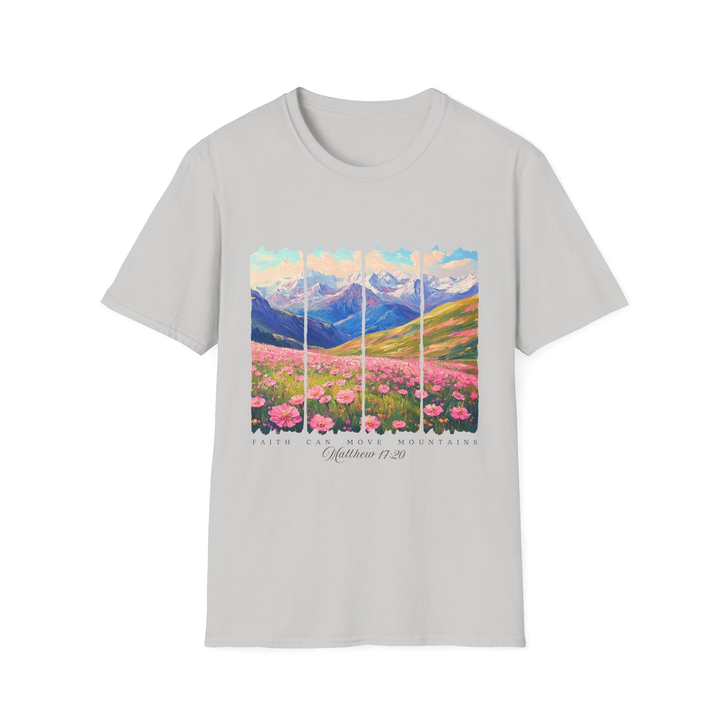 Mountain Wildflower Panel T-Shirt — Colorado 2024 Scenic Nature Tee