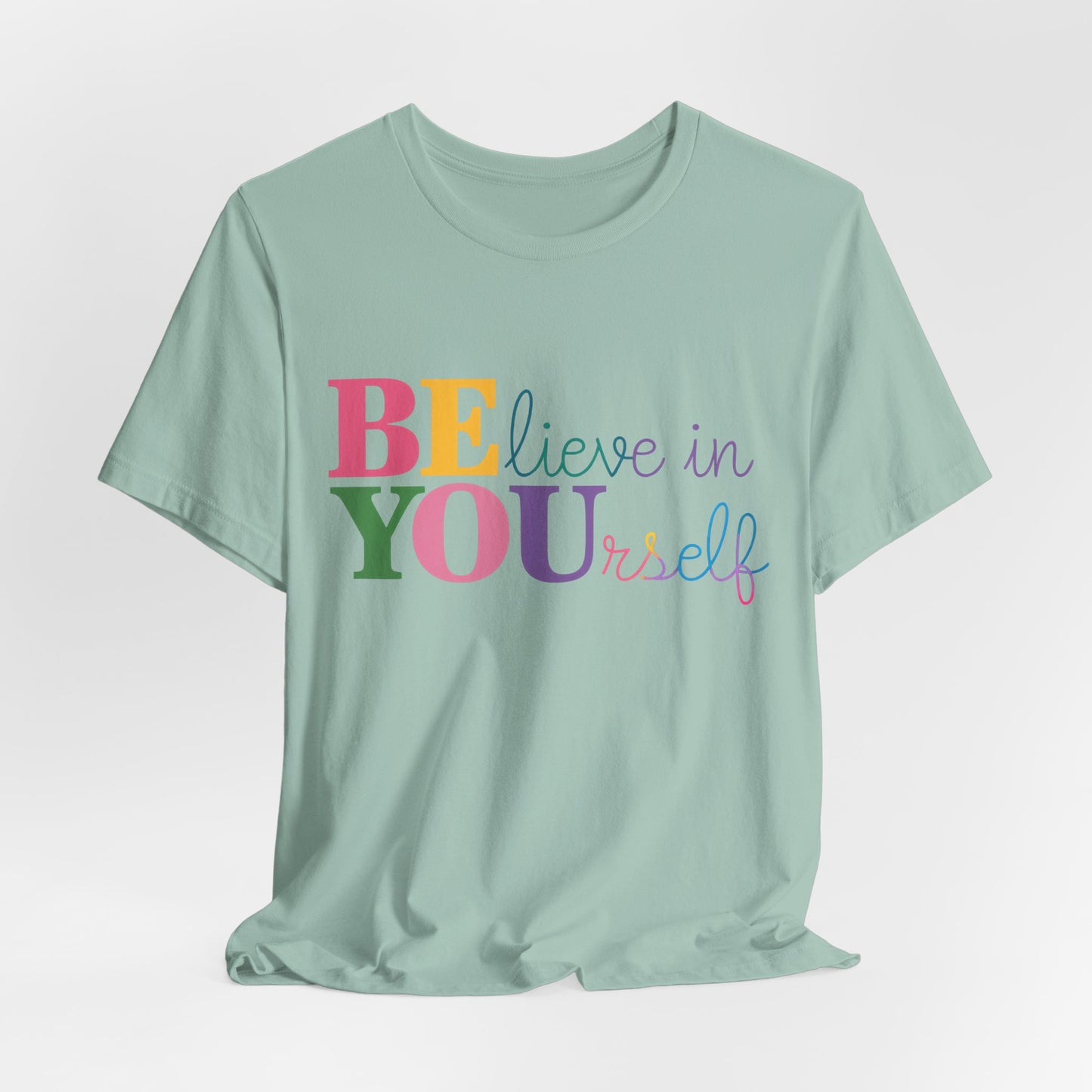Believe in Yourself Colorblock Tee