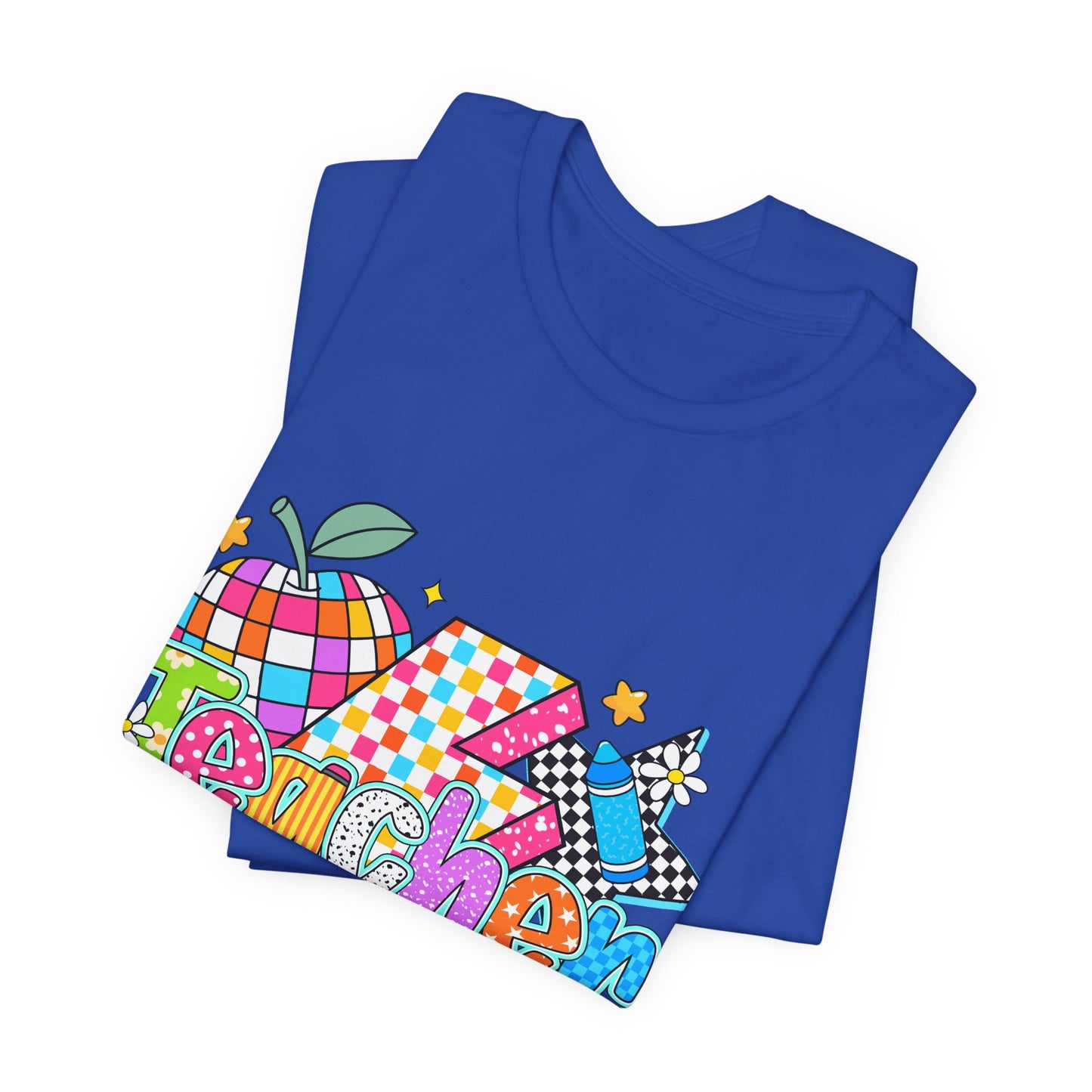 Teacher Colorful Doodle Graphic Tee — Back to School Gift for Teachers