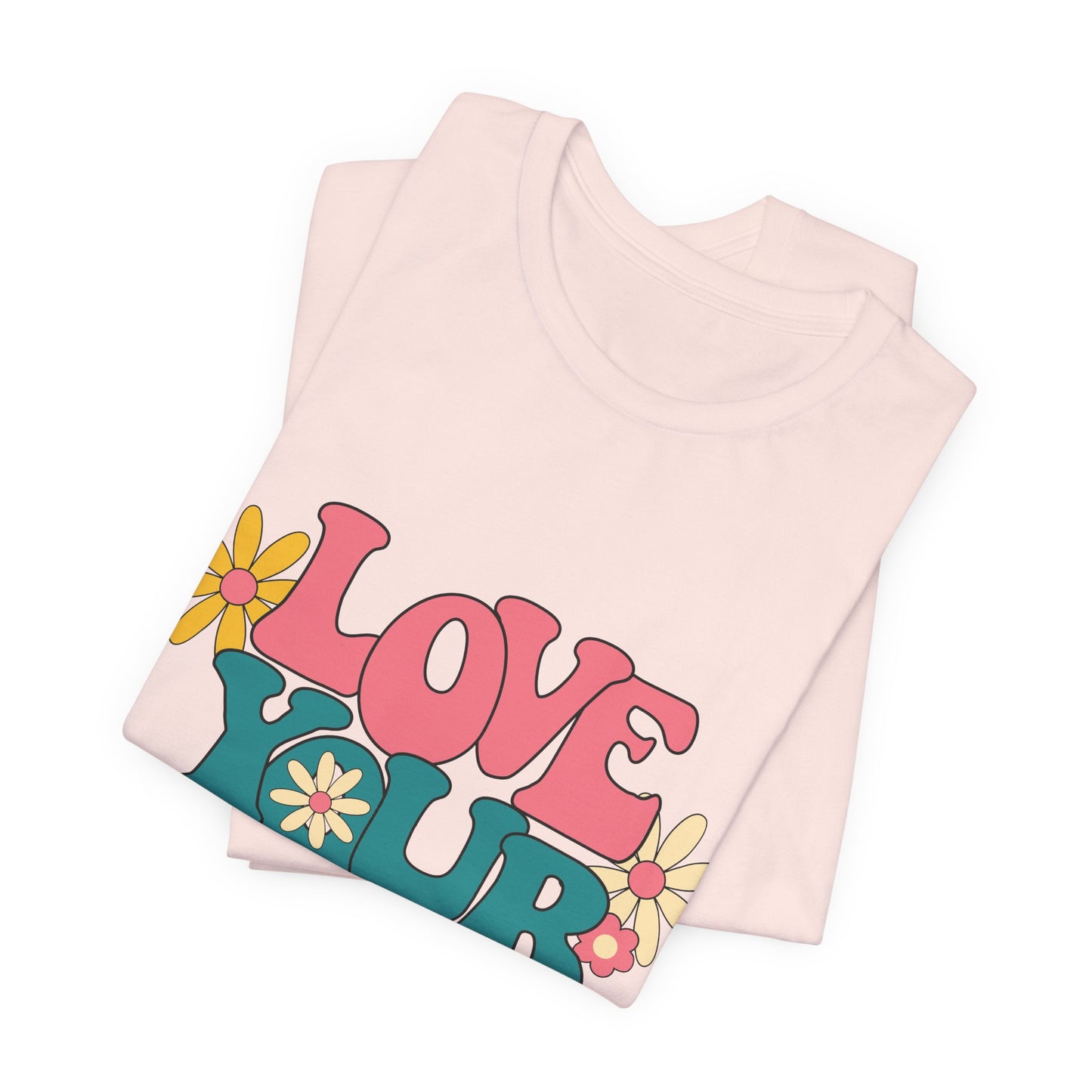 Love Your Self Retro Floral Tee