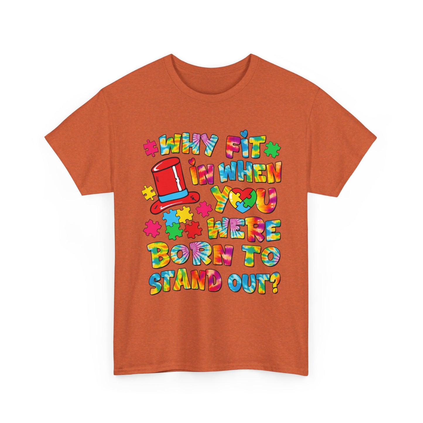 Colorful "Born to Stand Out" Graphic Tee — Retro Kids' Vibe
