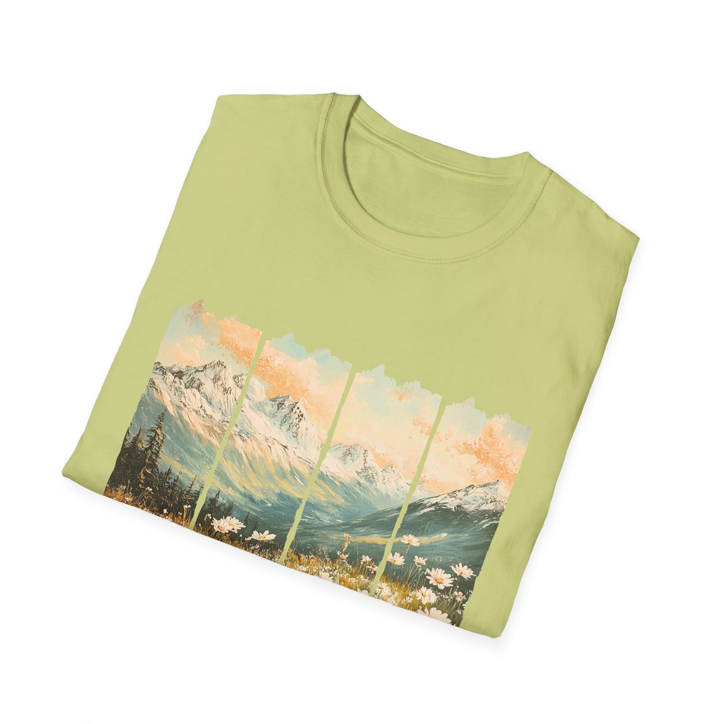 Mountain Meadow Vintage Graphic T-Shirt — Live Wild Scenic Nature Tee