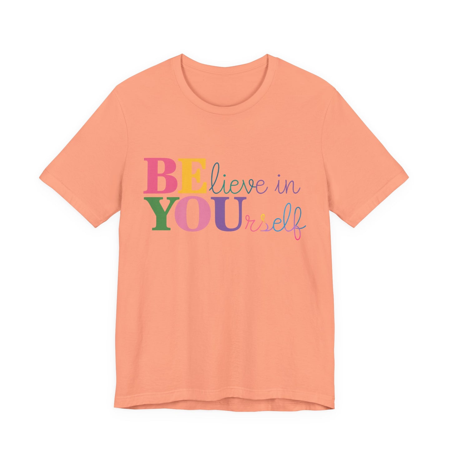 Believe in Yourself Colorblock Tee