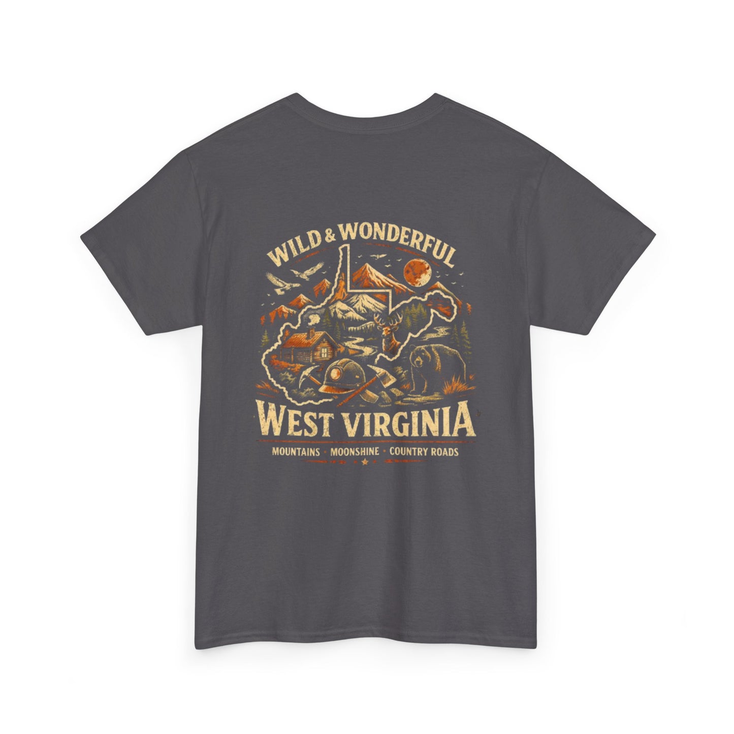 West Virginia Tee - "Wild & Wonderful" Scenic Mountains & Outdoors Shirt