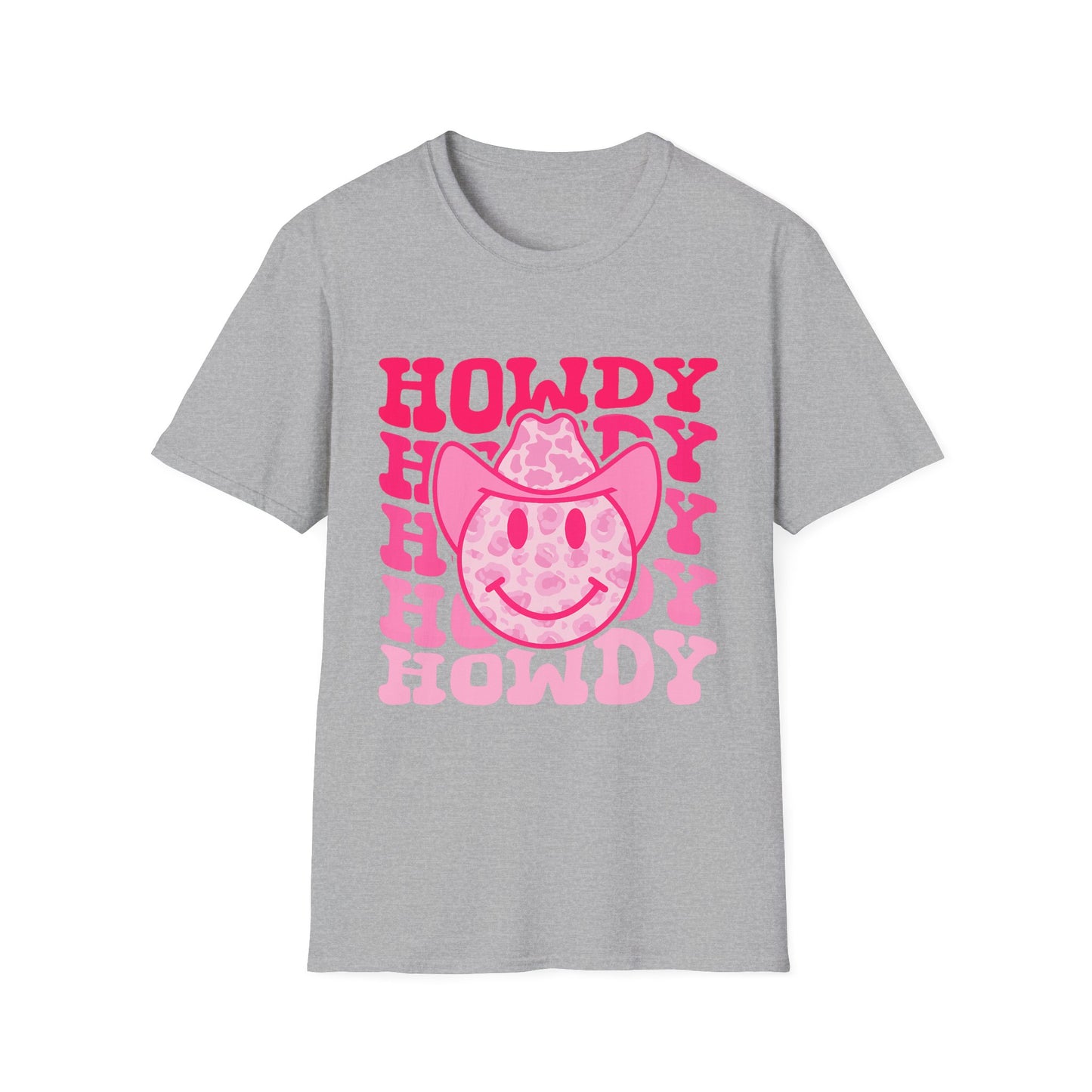 Howdy Pink Smiley Cowboy T-Shirt