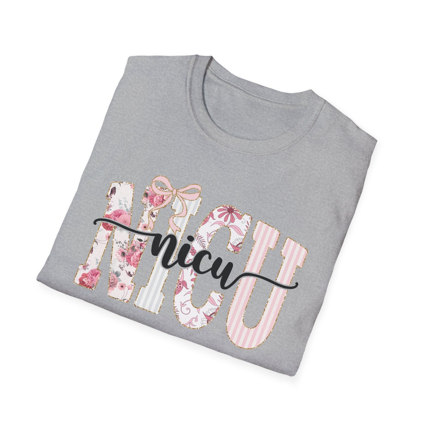 NICU Floral T-Shirt — Support Nurse/Parent Newborn ICU Shirt